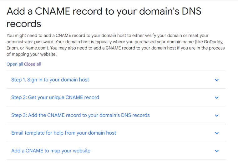 Setting Up a Domain with Google Domains