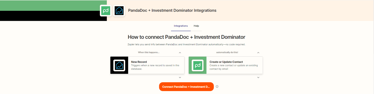 Zapier: How To Connect PandaDoc With The Investment Dominator