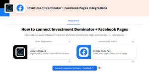 Zapier: How To Connect The Investment Dominator To Facebook Pages