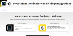 Zapier: How To Connect The Investment Dominator To  Mailchimp